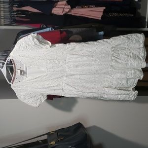 #66 Knox Rose Eyelet White Dress